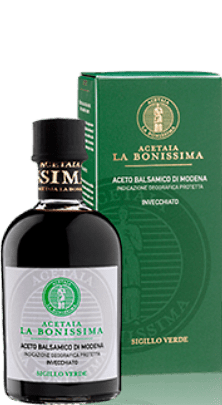 La Bonissima Sigillo VERDE Invecchiato Aceto Balsamico di Modena IGP