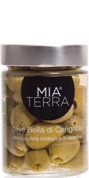 Mia Terra Olive bella di cerignola denocciolata BIO 330g