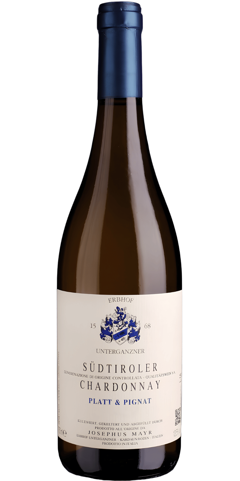 'Platt &Pignat' Südtiroler Chardonnay DOC - Josephus Mayr Erbhof Unterganzner - 0,75 L / 2025 'Platt &Pignat' Südtiroler Chardonnay DOC - Josephus Mayr Erbhof Unterganzner - 0,75 L / 2025