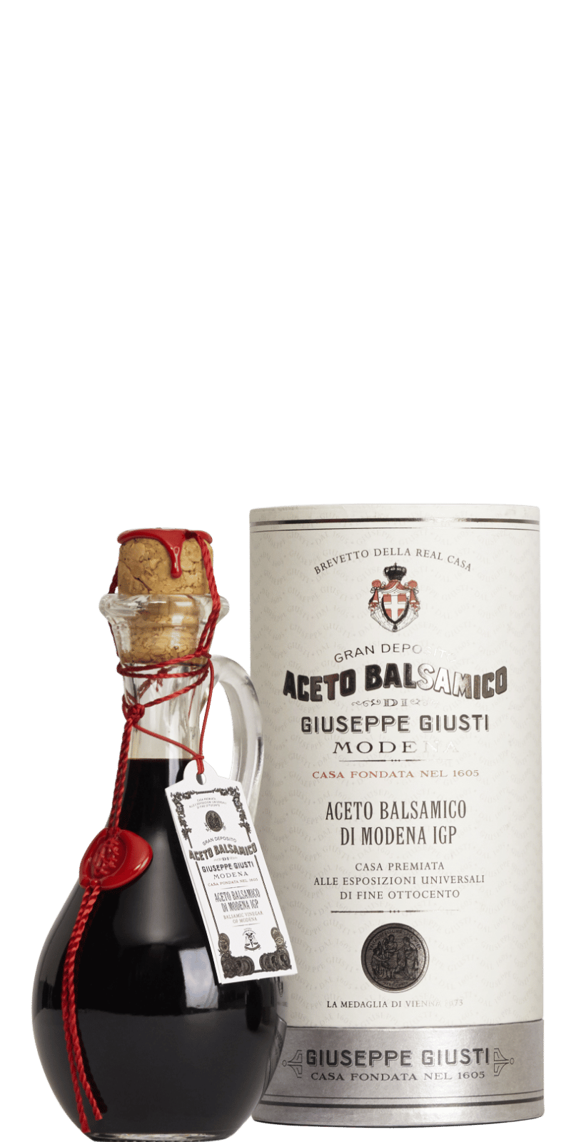 Aceto Balsamico di Modena IGP Anforina "Gran Deposito - 1 Medaglia d"Argento" - Giuseppe Giusti - 0,25 L Aceto Balsamico di Modena IGP Anforina "Gran Deposito - 1 Medaglia d"Argento" - Giuseppe Giusti - 0,25 L