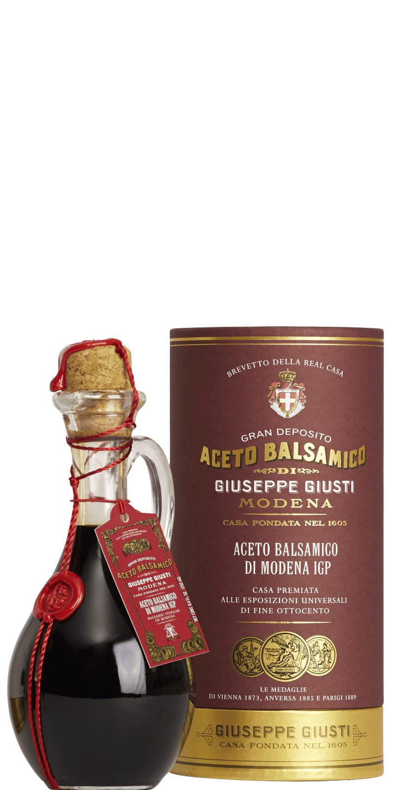 Aceto Balsamico di Modena IGP Anforina 'Gran Deposito - 3 Medaglia d"Argento' - Giuseppe Giusti - 0,25 L Aceto Balsamico di Modena IGP Anforina 'Gran Deposito - 3 Medaglia d"Argento' - Giuseppe Giusti - 0,25 L