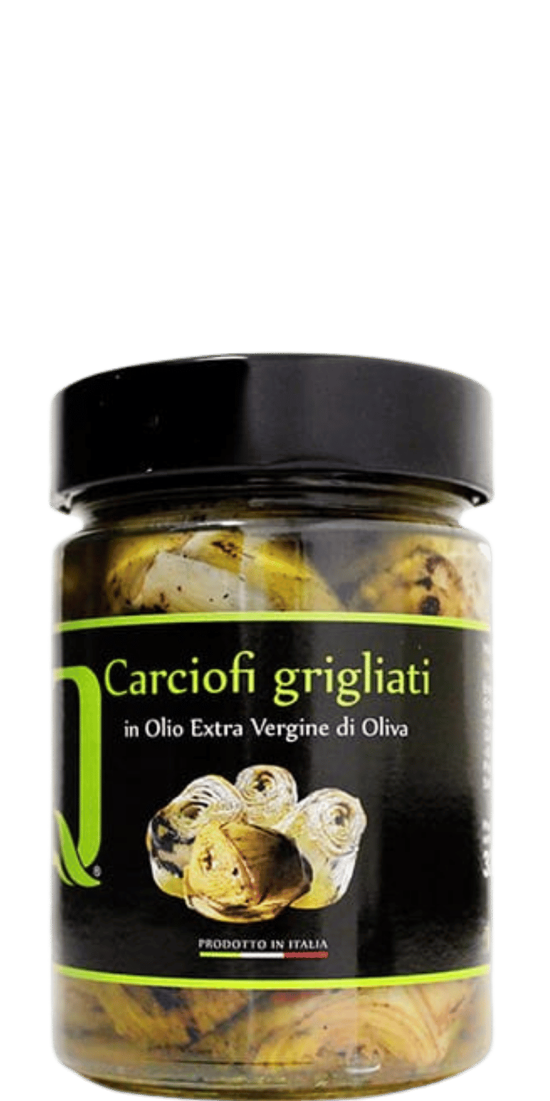 Gegrillte Artischocken in Olio Ex. Vergine d. Oliva - Quatrociocchi - 320 g Gegrillte Artischocken in Olio Ex. Vergine d. Oliva - Quatrociocchi - 320 g