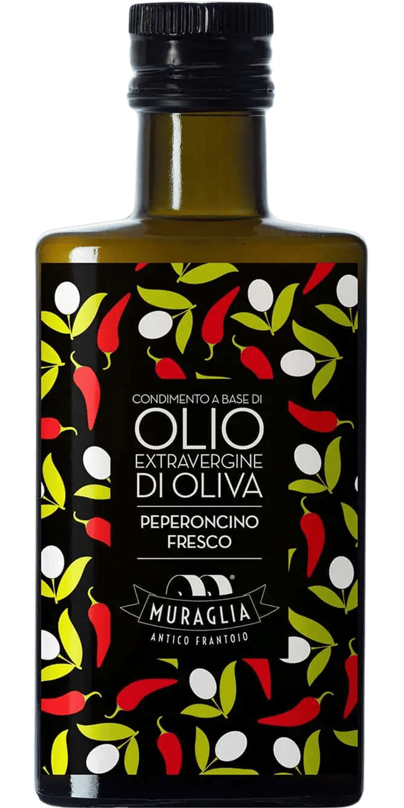 Natives Olivenöl Extra "Aromatico Peperoncino" mit Chilischoten - Frantoio Muraglia - 0,2 L Natives Olivenöl Extra "Aromatico Peperoncino" mit Chilischoten - Frantoio Muraglia - 0,2 L