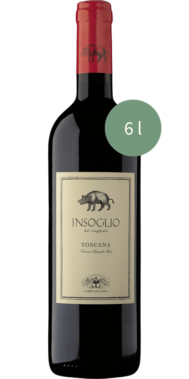 Campo di Sasso Insoglio del Cinghiale Rosso 6L - 6 L / 2024 Campo di Sasso Insoglio del Cinghiale Rosso 6L - 6 L / 2024