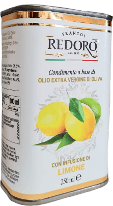 Frantoi Redoro Condimento a base di Olio Extra Vergine con Limone - mit Zitrone - 0,25 L Frantoi Redoro Condimento a base di Olio Extra Vergine con Limone - mit Zitrone - 0,25 L