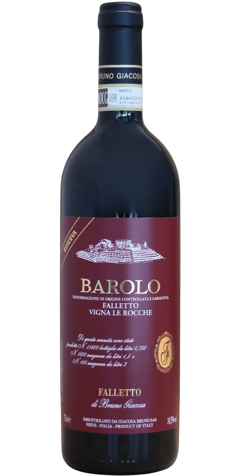 Barolo DOCG Falletto Vigna Le Rocche Riserva Giacosa Bruno - 0,75 L / 2020 Barolo DOCG Falletto Vigna Le Rocche Riserva Giacosa Bruno - 0,75 L / 2020