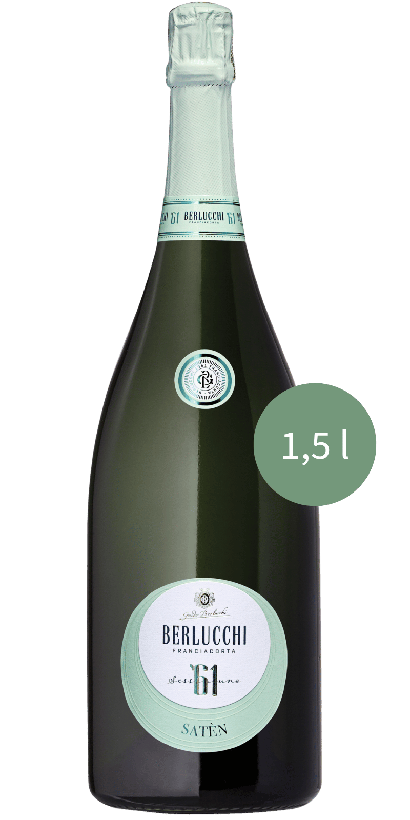 Berlucchi Franciacorta 61 Saten - 0.75 L / Jahrgang nicht bestätigt
